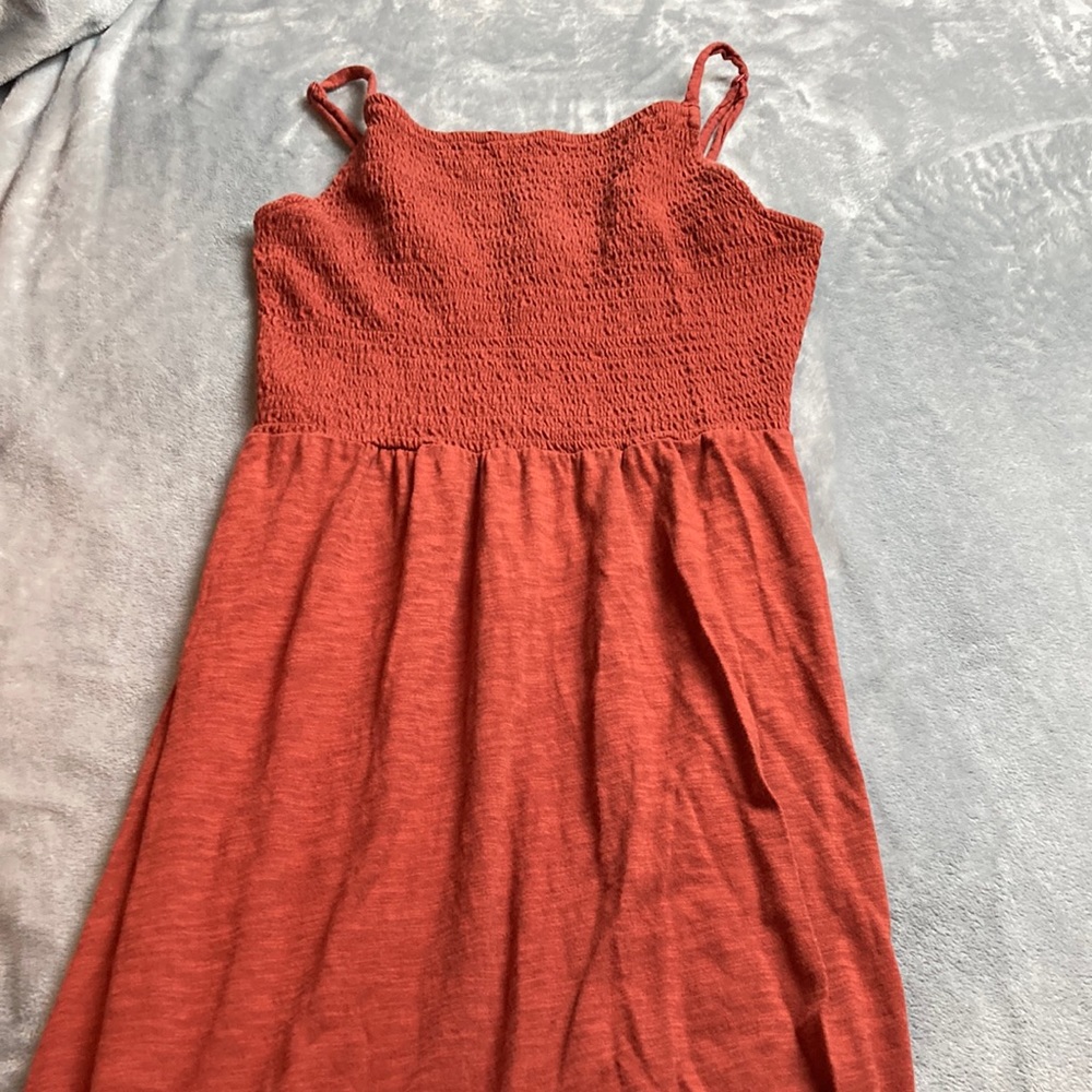 Old Navy Maxi Dress Size Large Spaghetti Strap Orange